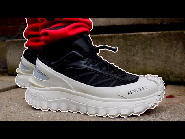 Moncler GORETEX Trailgrip Sneaker White Black (ON FOOT) - YouTube