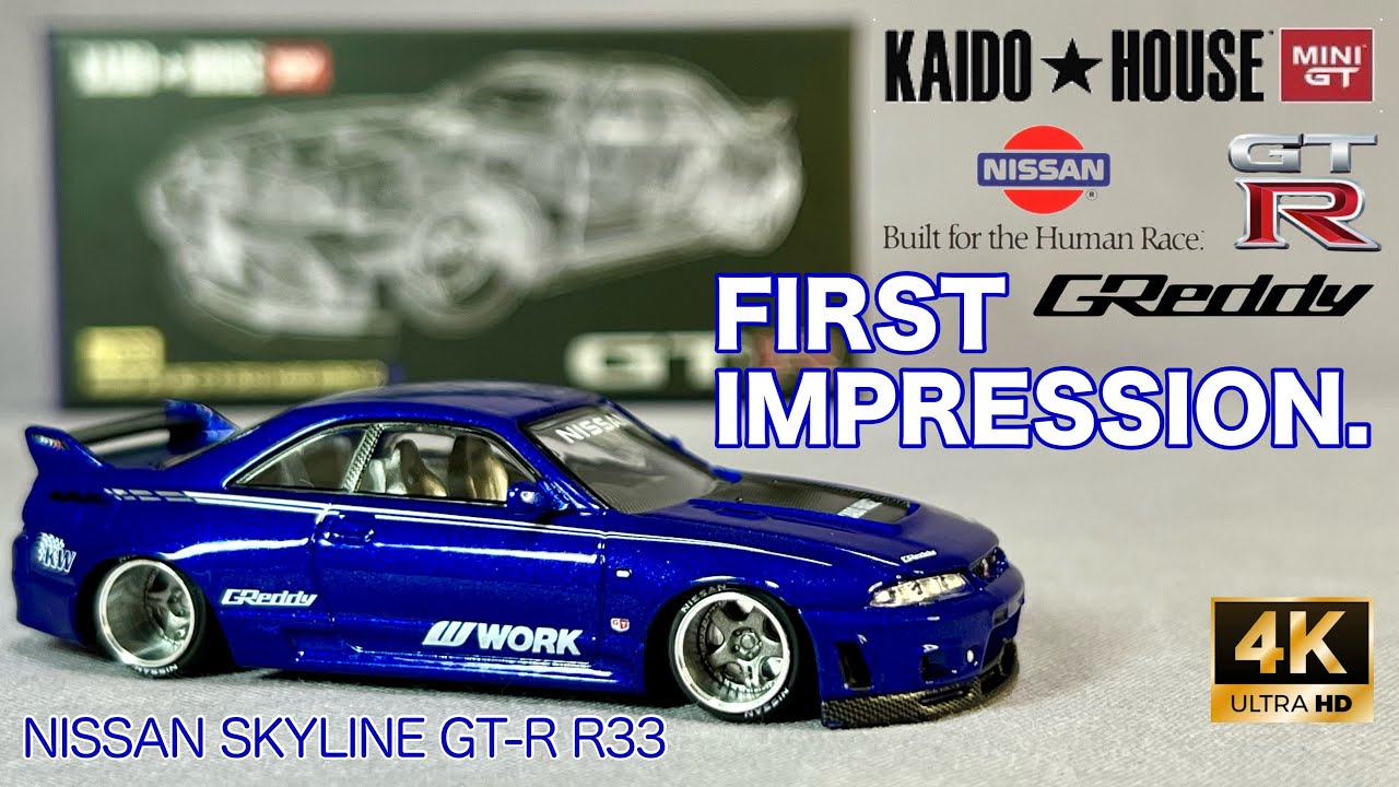 KAIDO ☆ HOUSE × MINI GT 089 NISSAN SKYLINE GT-R R33 KAIDO WORKS