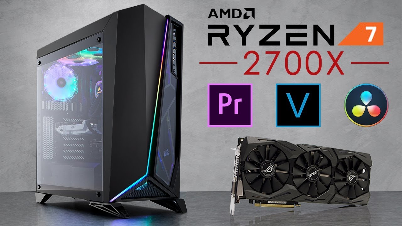 Ryzen 7 2700X Gaming/Editing PC 2019! - [4k Editing] - YouTube