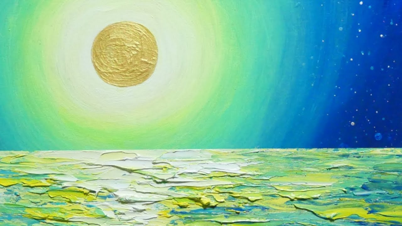 油絵】【満月の夜に月の光】#油絵 #手書き #アート #絵画販売 #絵画