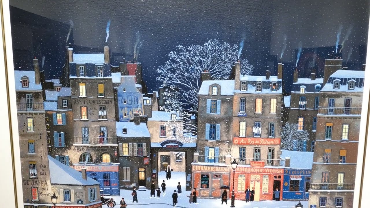 ミッシェル・ドラクロワ「パリの雪景色」2014ピース ミッシェル