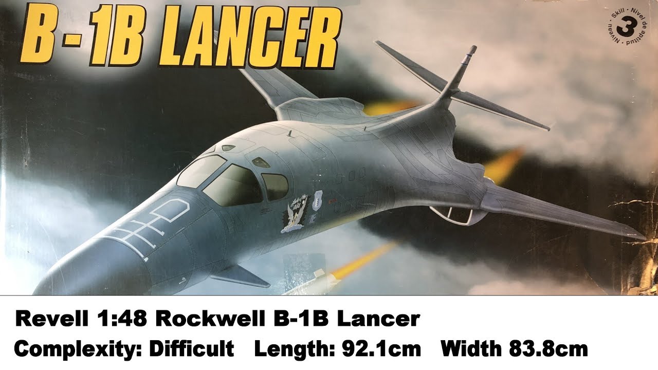 Large Scale! Revell 1:48 Rockwell B-1B Lancer Kit Review - YouTube