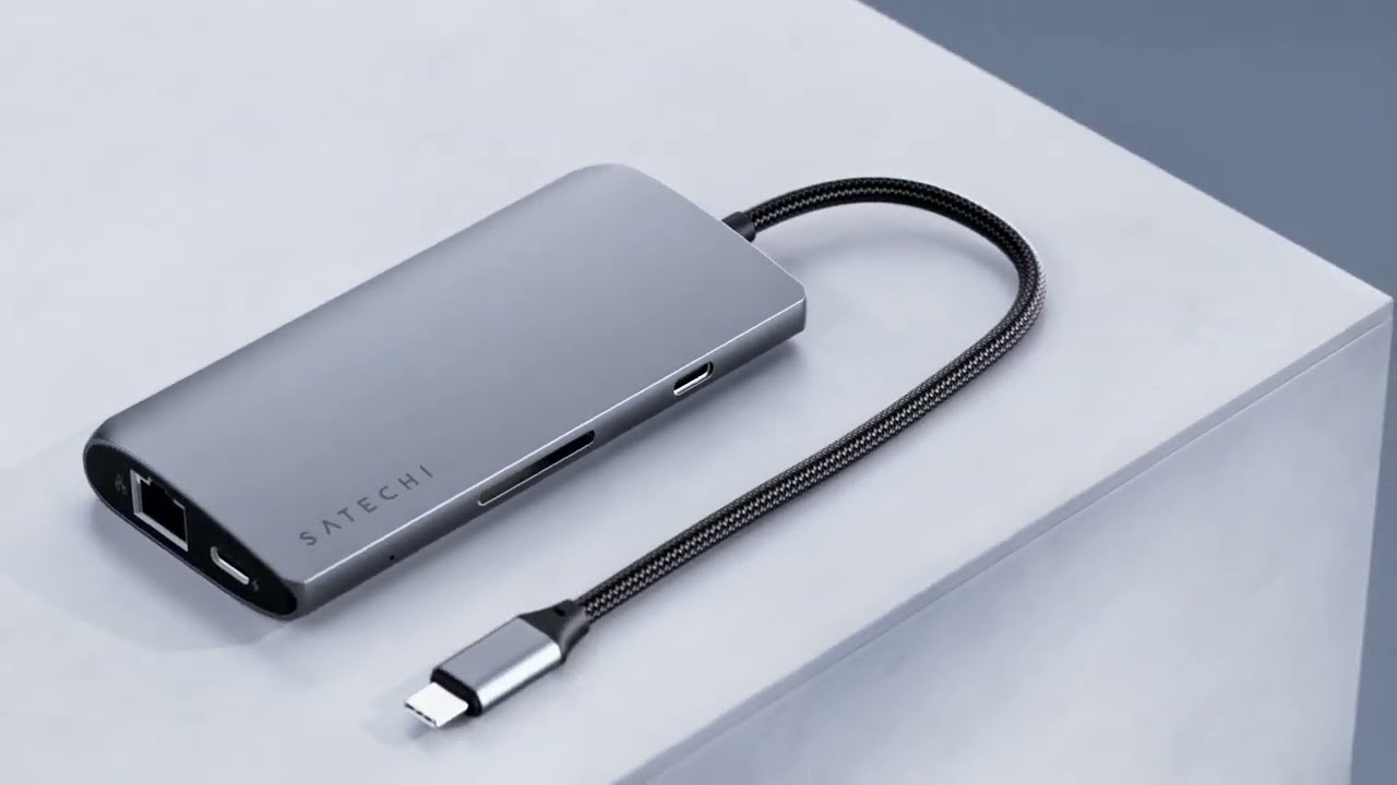 All new Satechi USB-C Multiport Adapter 8K with Ethernet V3 - YouTube