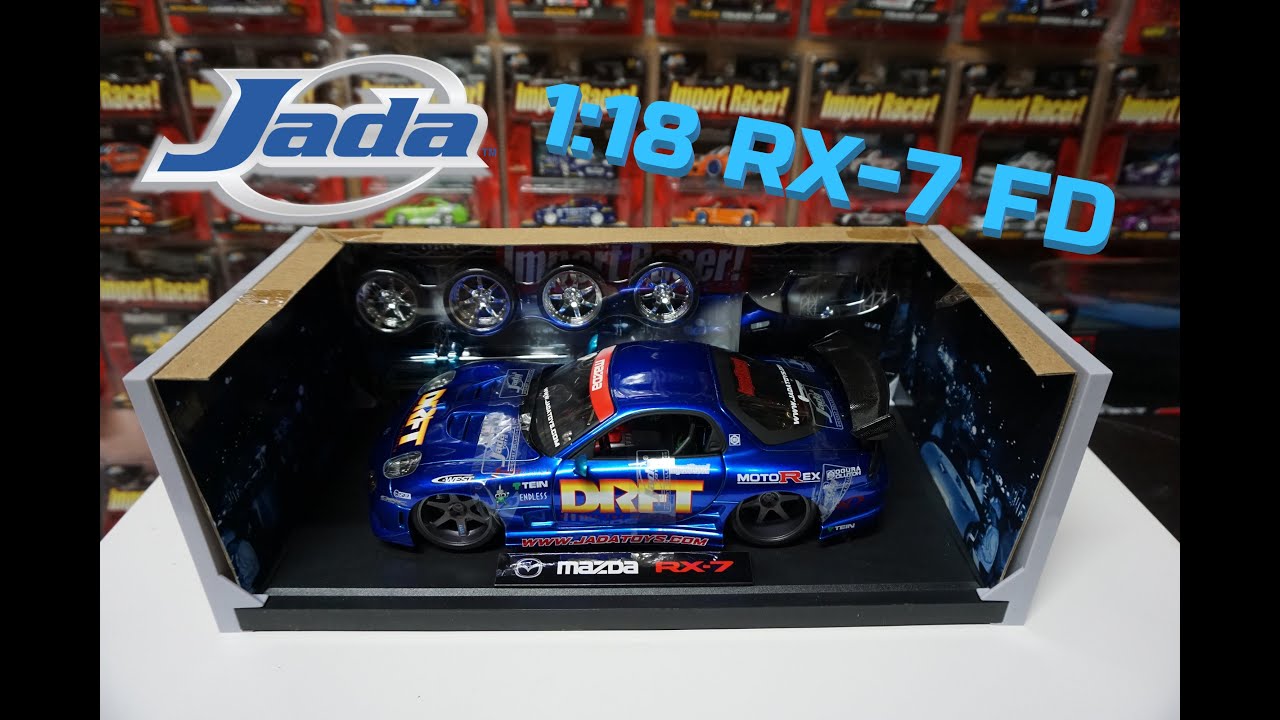 Jada Toys Import Racer Mazda RX-7 FD 1:18 Scale Review - YouTube