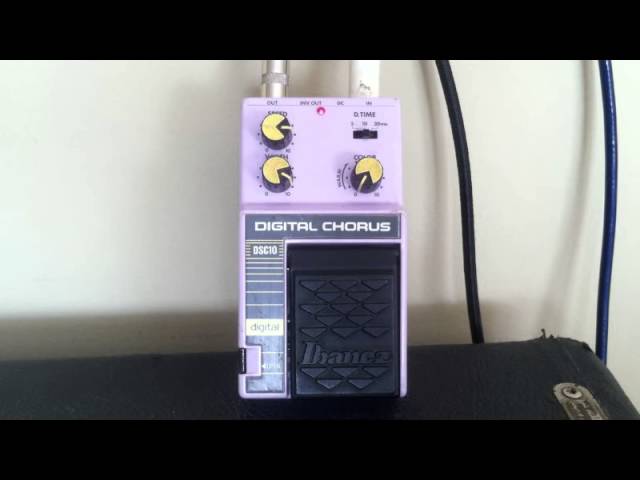 1990 Ibanez DSC10 Digital Stereo Chorus Effect Pedal DEMO - YouTube
