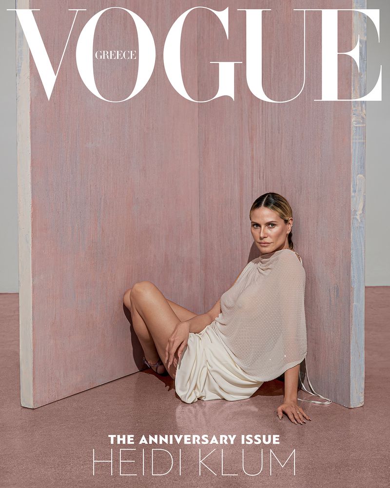 Vogue Greece April 2023 Covers: Heidi Klum 50th The Anniversary
