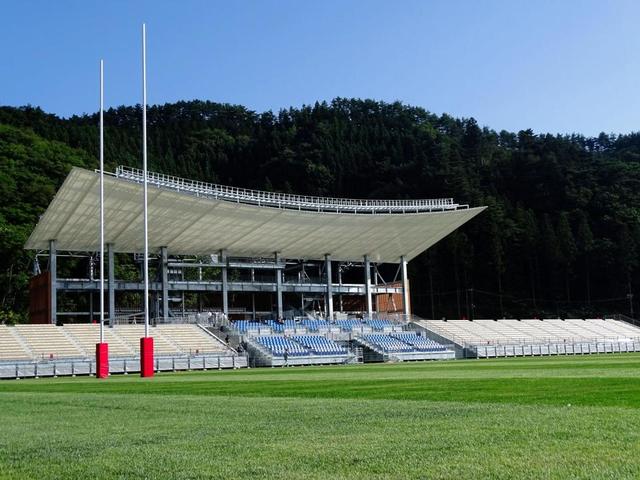 W杯に向け新設の釜石鵜住居復興スタジアムをメディア公開/スポーツ
