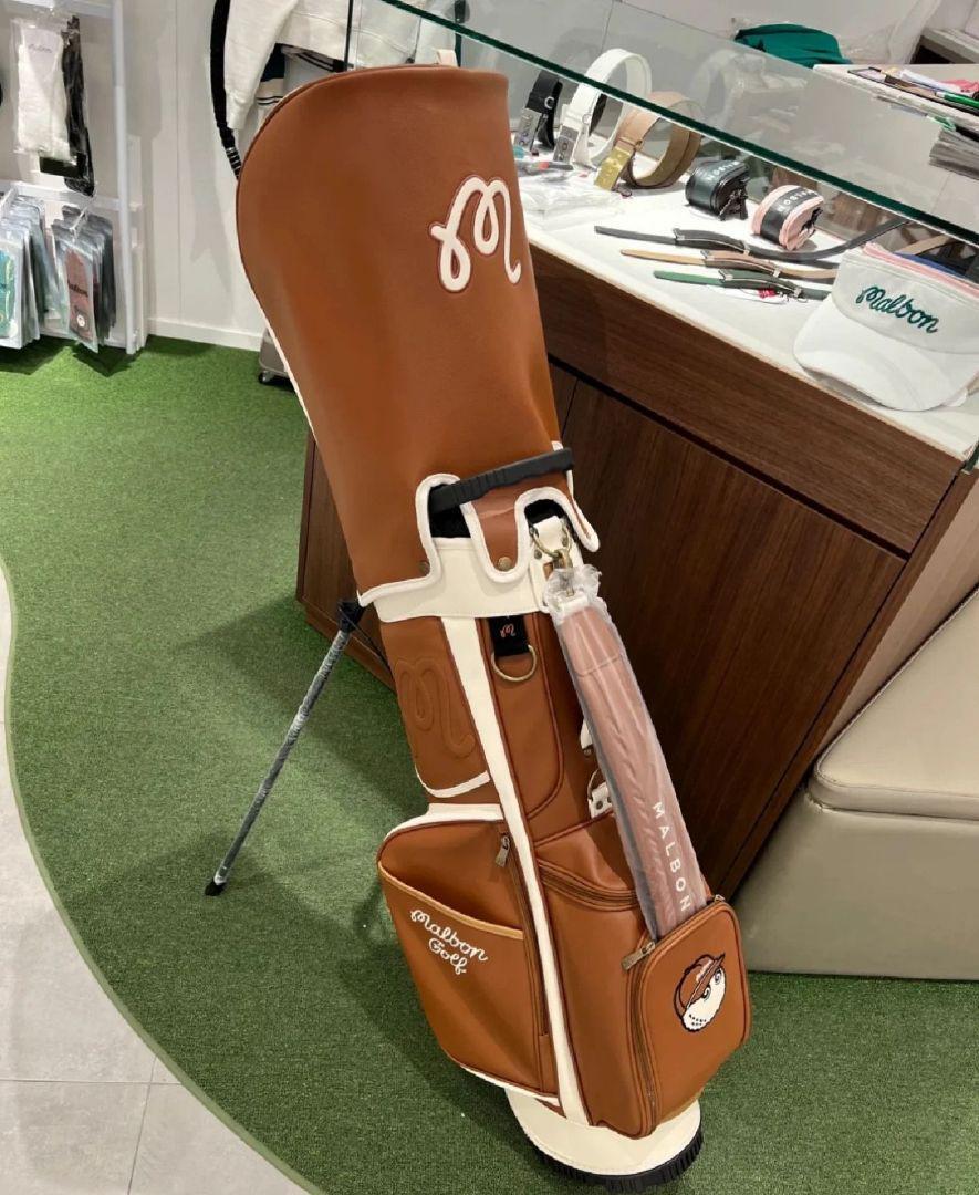 Malbon Golf Malbon Caddy Bag Brown Brown Malbon New free shipping