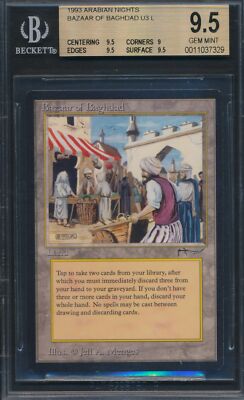 Arabian Nights Bazaar of Baghdad BGS 9.5 Graded Magic MTG (7329