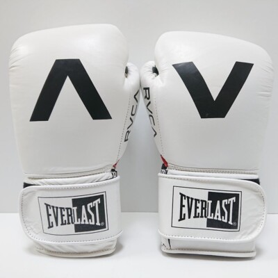 RVCA × EVERLAST Collaboration Boxing Gloves 14oz White Magic Tape
