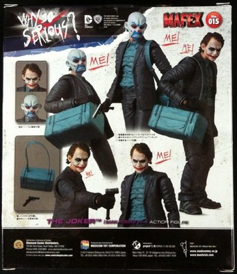Medicom Toy MAFEX 015 THE DARK KNIGHT THE JOKER BANK ROBBER Figure