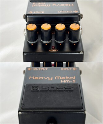 BOSS HM-2 Heavy Metal W/Box 1985 Vintage Guitar Effects Pedal Made