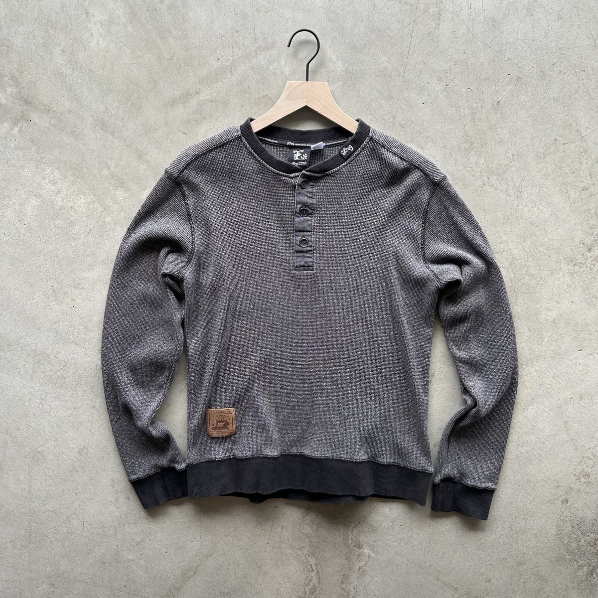 Vintage 2000s Lifted Research Group LRG Grey Long Sleeve Thermal