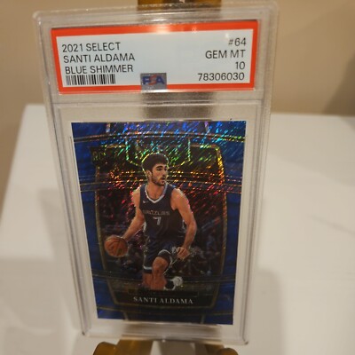 2021-22 Select Santi Aldama Blue Shimmer Prizm Concourse RC