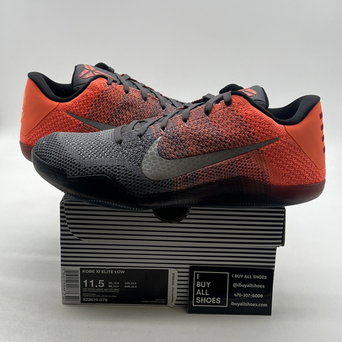 Size 11.5 - Nike Kobe 11 Elite Low Easter (822675-078) | eBay