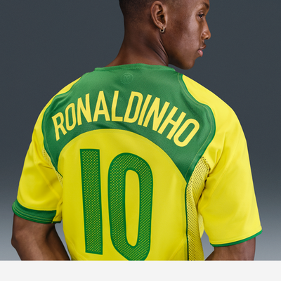 Nike 2004 Brazil Ronaldinho Jersey Reissue T90 IF2941-731 NEW
