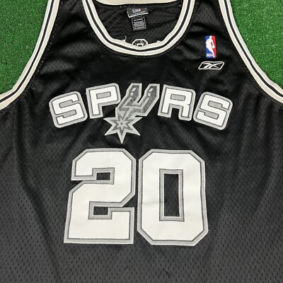 Vintage Reebok San Antonio Spurs Manu Ginobili #20 Jersey Men 2XL