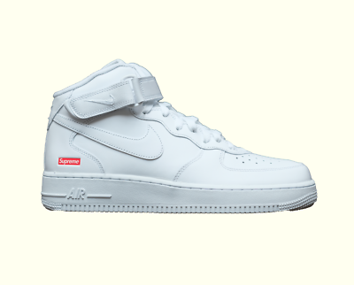 SUPREME NIKE AF1 MID AIR FORCE 1 SP SHOES MENs SZ 10 WOMENs SZ