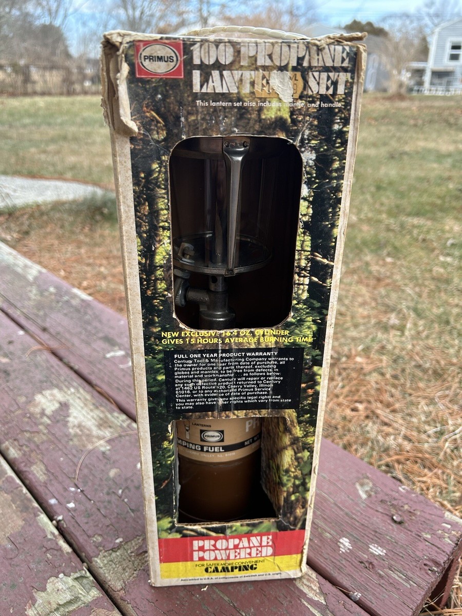 Vintage PRIMUS 100 Propane Lantern Set Camping/ Outdoor Working W