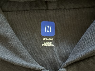 Size XXL - Yeezy Gap Double Layer Heavyweight Zip Up Hoodie Navy