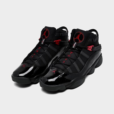 SIZE 14 - AIR JORDAN 6 RINGS 2 - ALL BLACK SOLES W/ RED -JUMPMAN