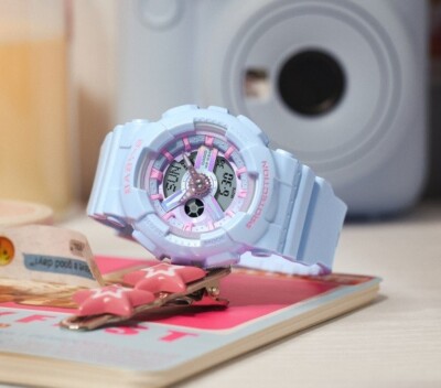 Casio Baby-G BA-110FH-2A Polarized Purple Analog Digital Ladies