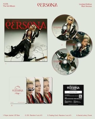 YUTA PERSONA (Riot Version) JAPAN CD+PHOTOCARD First Limited