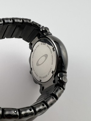 Oakley Judge Stealth Black Mens Chronograph Watch 10-164 Hard to