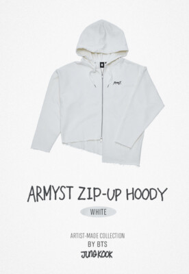 BTS Jungkook ARMYST White hoodie official Artist Made Collection
