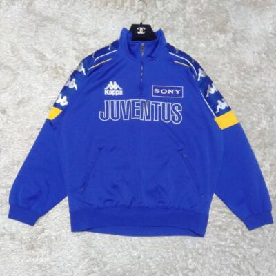 Kappa Juventus SONY Tracksuit 90s Blue Jacket Pants Set Size L