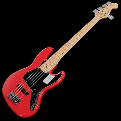 Fender Made in Japan Hybrid II Jazz Bass V Modena Red with gig bag