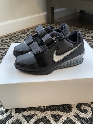 NWOB Nike Womens Romaleos 2 Black/Silver Weightlifting Shoes Size