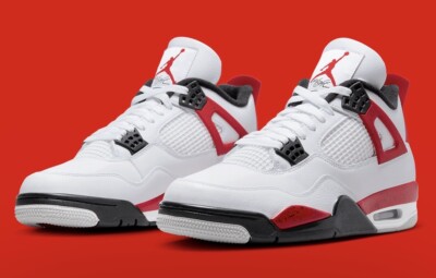 Sz 10.5 - Brand New Air Jordan 4 Retro 'Red Cement' DH6927-161 | eBay