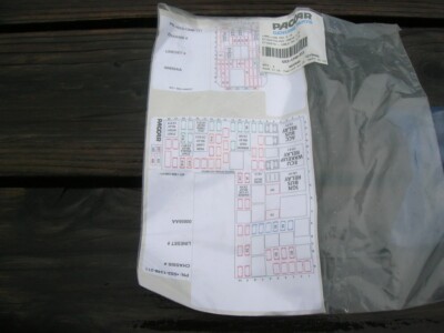 Paccar S53-1348-211 S53-1348-111 Electrical panel Label Kenworth