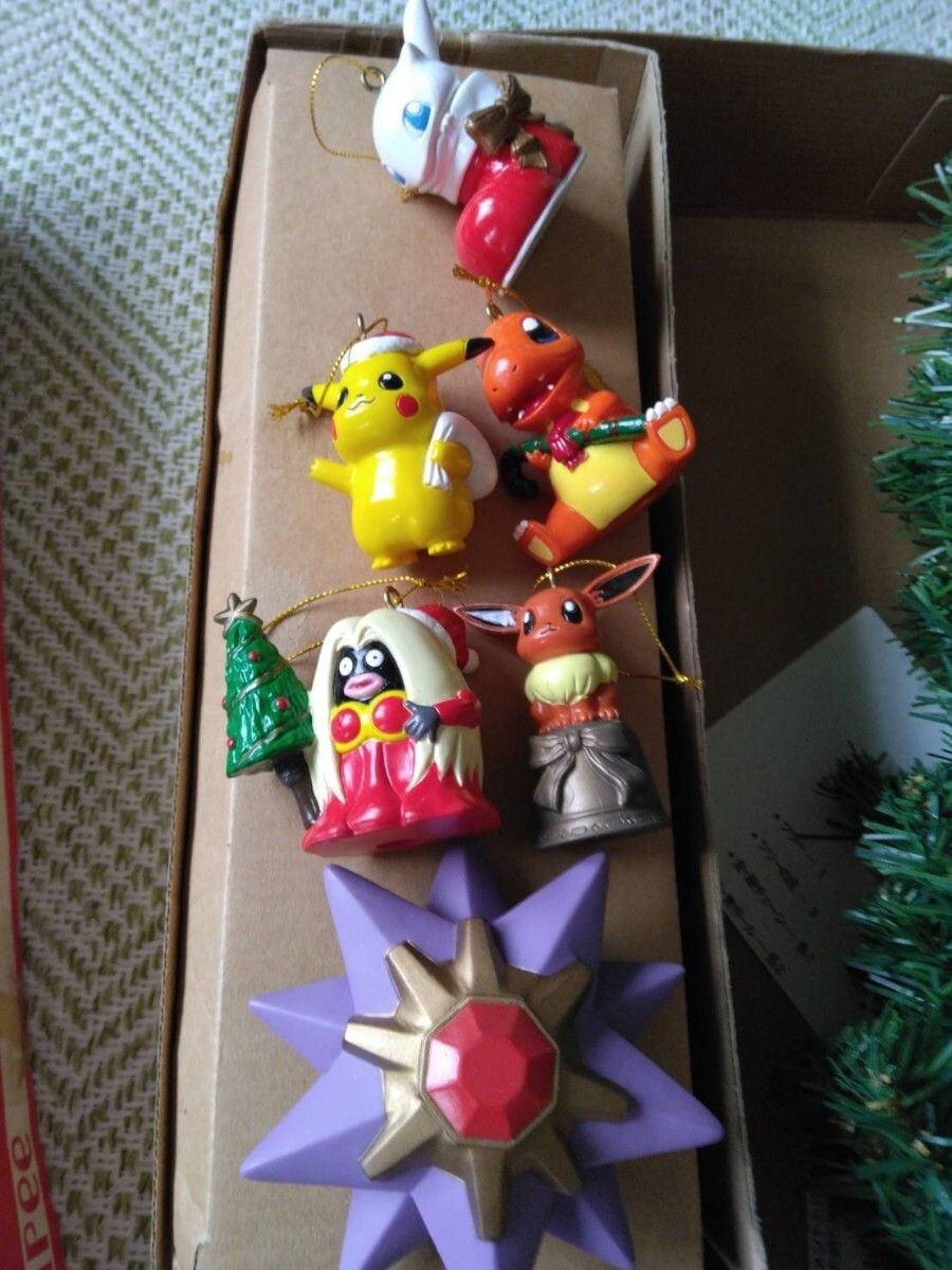 TOMY Pokemon Christmas Tree Set Rare 58cm Pocket Monsters Vintage