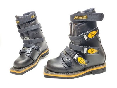 ASOLO Extreme Racer All-Leather Nordic 75mm Telemark Boots US
