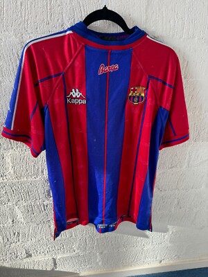 Kappa Jersey M Red Blue Original Barcelona 97-98 Football Home