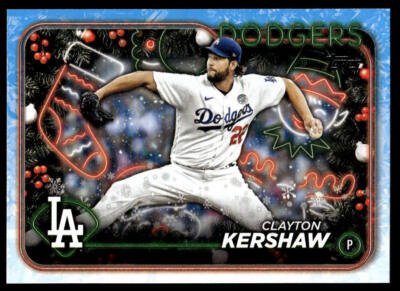 2024 Topps Holiday Clayton Kershaw #H92 Los Angeles Dodgers