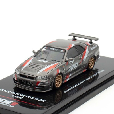 INNO64 NISSAN SKYLINE GT-R R34 Z-TUNE GRAY INDONESIA DIECAST EXPO