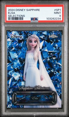 2024 TOPPS CHROME DISNEY SAPPHIRE ED SAPPHIRE SELECTIONS #SP1 ELSA