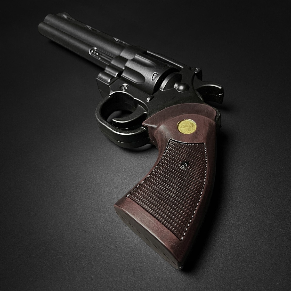 Black Fantasy Grimes Colt Python Revolver Foam Gun For Cosplay