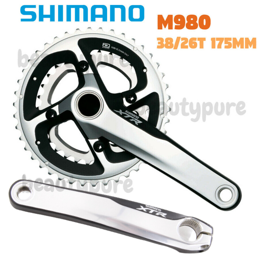 Shimano XTR 10 speed M980 38/26T 175mm Crankset New (WITHOUT BB