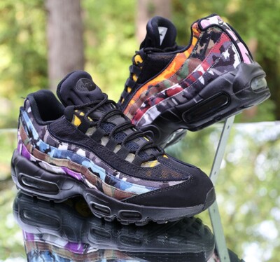 Nike Air Max 95 ERDL Party Men's Size 7 Black Multicolor Custom