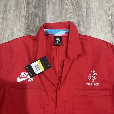 Nike SB Parra Olympics France Skate Coveralls Red Size Small