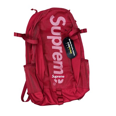 Supreme SS20 Mesh Backpack Dark Red | eBay