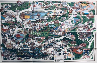 1991 20th ANNIVERSARY Opryland USA Vintage Theme Park Souvenir Map