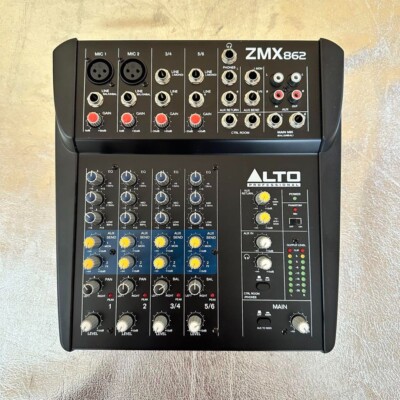 Alto Professional 6 Channel Compact Mixer ZEPHYR ZMX862 Effector