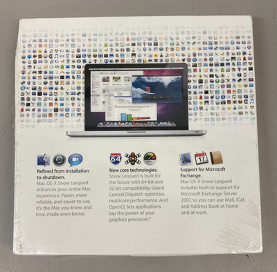 Apple X Snow Leopard 10.6.3 (Retail (License Only)) (1 User/s