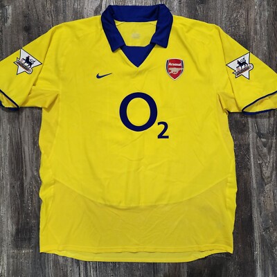 2004 Nike Arsenal Away Soccer Jersey Thierry Henry Men XXL EPL