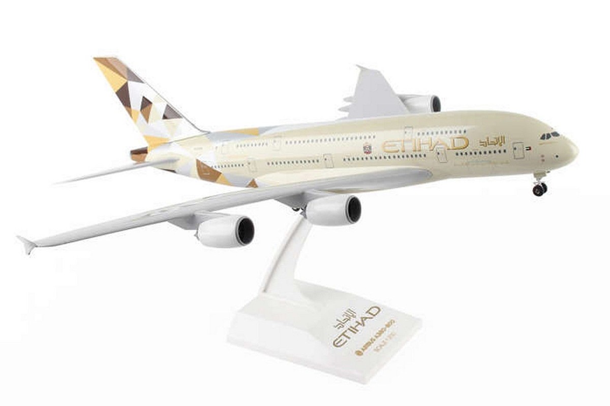 1/200 SKYMARKS ETIHAD AIRWAYS AIRBUS A380-800 W/GEAR AIRCRAFT